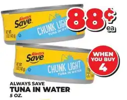 Price Cutter Always Save tuna in water offer