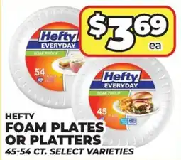 Price Cutter Hefty foam plates or platters offer