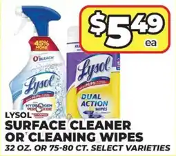 Price Cutter Lysol surface cleaner or cleaning wipes offer