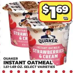 Price Cutter Quaker instant oatmeal offer