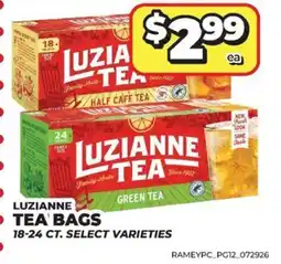 Price Cutter Luzianne tea bags offer