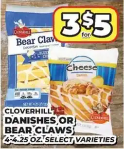 Price Cutter Cloverhill danishes or bear claws offer