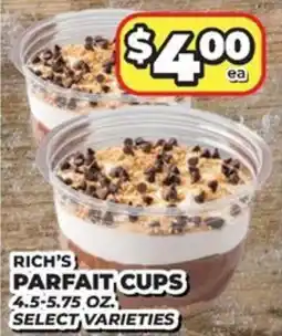 Price Cutter Rich's Parfait Cups offer