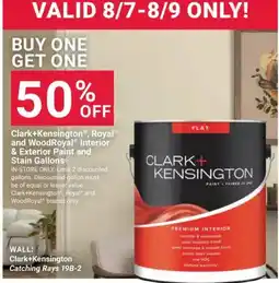 Ace Hardware Clark+Kensington, Royal and WoodRoyal Interior & Exterior Paint and Stain Gallons offer