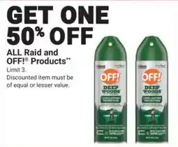 Ace Hardware Raid and OFF! Products offer