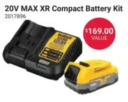 Ace Hardware DeWalt 20v max xr compact battery kit offer