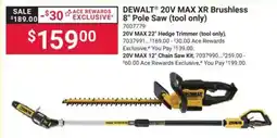 Ace Hardware DeWalt 20v max xr brushless 8" pole saw offer