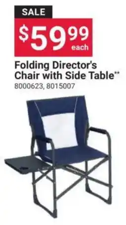 Ace Hardware Folding Director's Chair with Side Table offer