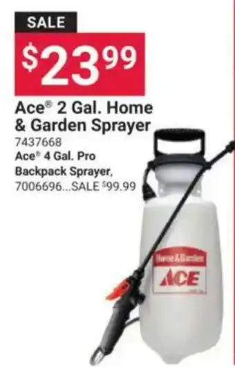Ace Hardware Ace 2 Gal. Home & Garden Sprayer offer