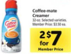 Safeway Coffee-Mate Creamer offer