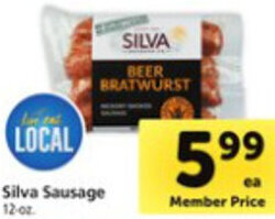 Safeway Silva Sausage offer