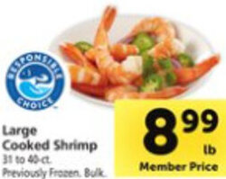 Safeway Large Cooked Shrimp offer