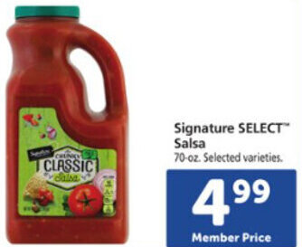 Safeway Signature Select Salsa offer