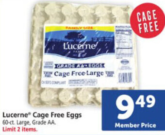 Safeway Lucerne Cage Free Eggs offer