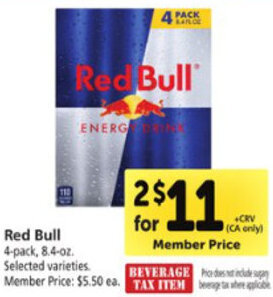 Safeway Red Bull offer