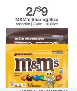 Kinney Drugs M&M's Sharing Size offer