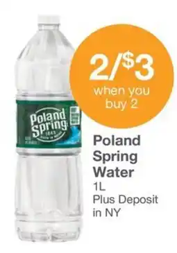 Kinney Drugs Poland Spring Water offer