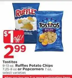 Cub Foods Tostitos Ruffles Potato Chips offer