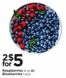 Cub Foods Raspberries or Blueberries offer