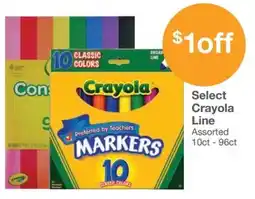 Kinney Drugs Crayola markers offer