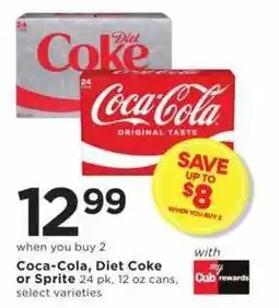 Cub Foods Coca-Cola, Diet Coke or Sprite offer
