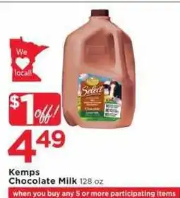 Cub Foods Kemps Chocolate Milk offer