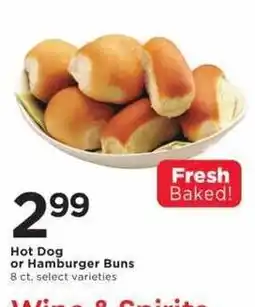 Cub Foods Hot Dog or Hamburger Buns offer
