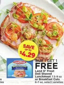 Cub Foods Land O' Frost Deli Shaved Honey Ham offer
