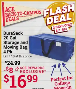 Ace Hardware Ace dura sack storage and moving bag offer