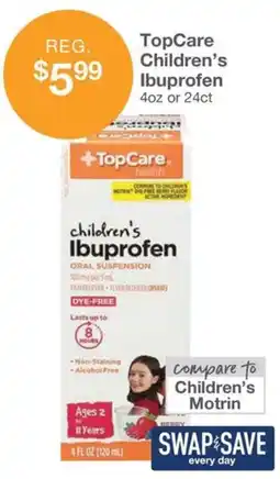 Kinney Drugs TopCare Children's Ibuprofen offer