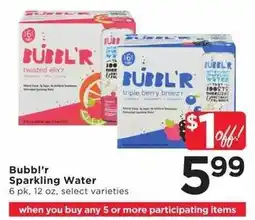 Cub Foods Bubbl'r Sparkling Water offer