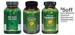 Kinney Drugs Irwin Naturals Premium Vitamins and Supplements Assorted offer