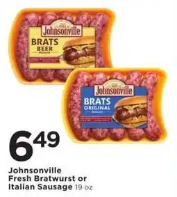 Cub Foods Johnsonville Fresh Bratwurst or Italian Sausage offer
