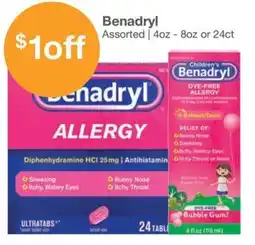 Kinney Drugs Benadryl Allergy offer