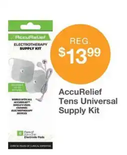 Kinney Drugs Accurelief tens universal supply kit offer