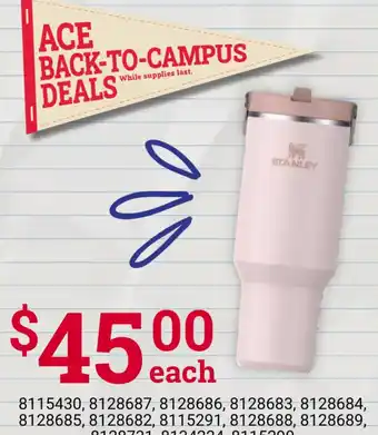 Ace Hardware Stanley tumbler offer