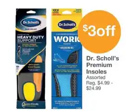 Kinney Drugs Dr. Scholl's Premium Insoles offer