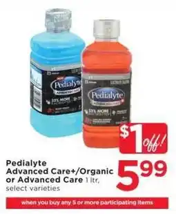 Cub Foods Pedialyte Advanced Care+ or Organic or Advanced Care offer