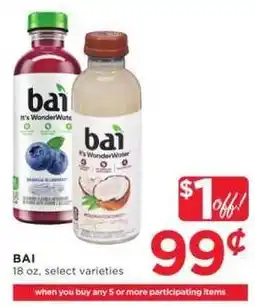 Cub Foods Bai wonder water offer