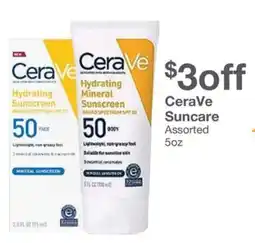 Kinney Drugs CeraVe Suncare offer