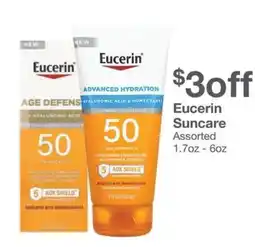 Kinney Drugs Eucerin Suncare offer