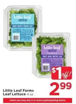 Cub Foods Little Leaf Farms Leaf Lettuce offer