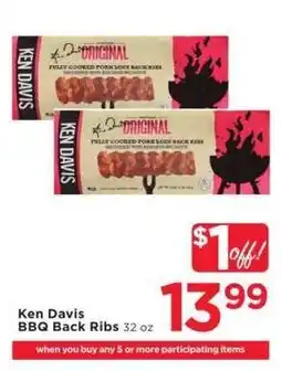 Cub Foods Ken Davis BBQ Back Ribs offer