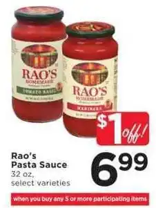 Cub Foods Rao's Pasta Sauce offer