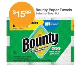 Kinney Drugs Bounty paper towels offer
