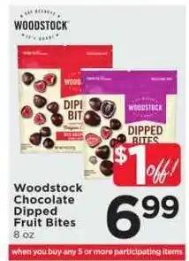 Cub Foods Woodstock chocolate dipped fruit bites offer