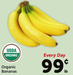 Safeway Organic Bananas offer