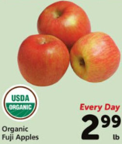 Safeway Organic Fuji Apples offer
