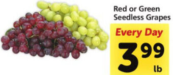Safeway Red Or Green Seedless Grapes offer