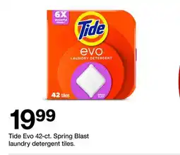 Target Tide Evo 42-cit. Spring Blast laundry detergent tiles offer